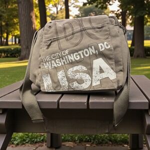 Robin Ruth Washington DC USA Messenger Bag Canvas Crossbody Travel